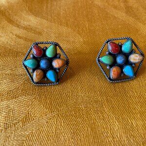 multi-color Santa Fe earrings